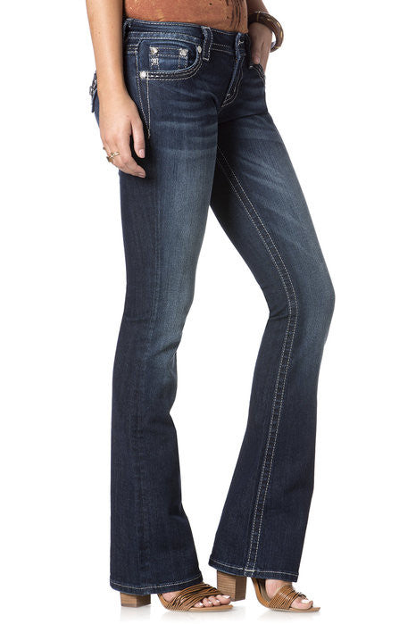 Miss Me Glitzerland Flap Boot Cut Jeans