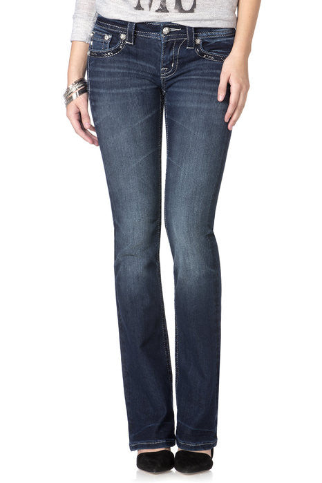 Totally Mesmerized Flap Boot Cut Jeans