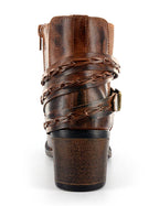 "Wrap" Leather Ankle Booties