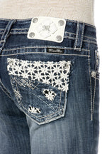 Lacy Shine Boot Cut Jeans
