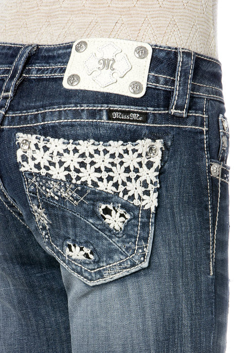 Lacy Shine Boot Cut Jeans