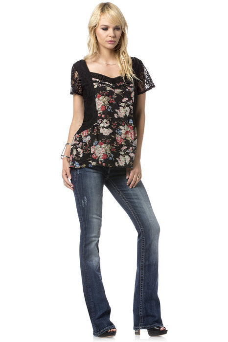 Pretty Pearly Boot Cut Jeans (SIZE 26)