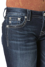 Miss Me Glitzerland Flap Boot Cut Jeans