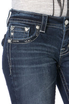 Totally Mesmerized Flap Boot Cut Jeans