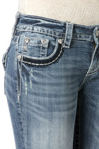 Winging It Border Boot Cut Jeans